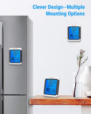 LABART TP65 Digital Wireless Hygrometer Temperature Humidity Monitor with Jumbo Touchscreen and Backlight